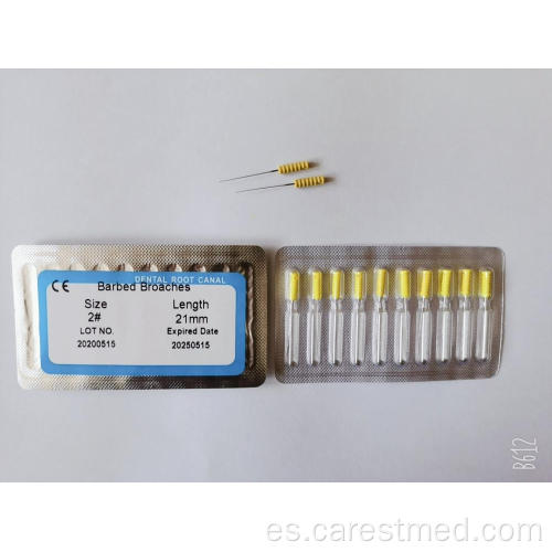 Brochas de púas para conducto radicular dental 10 piezas / blister